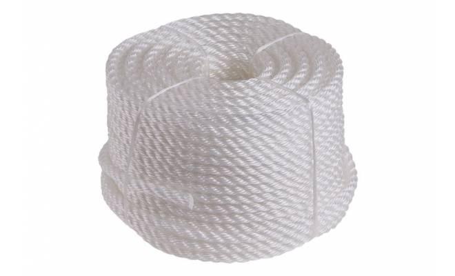 Silónové lano 8mm / 50m biele