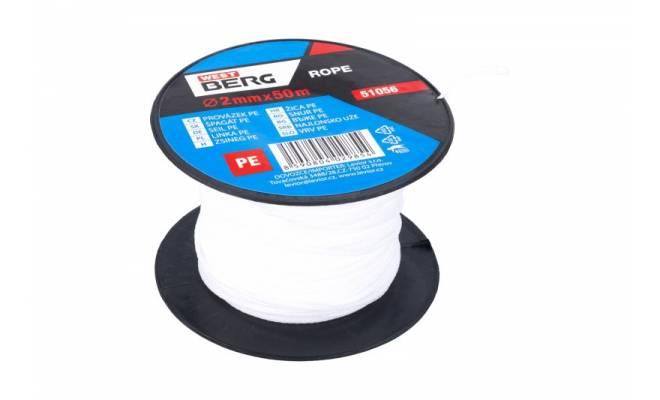 Silónový povrázok 2mmx50M biely