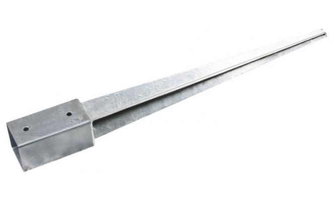 Pätka stĺpika 151x151x150mm/75cm, hrúbka 1,8mm, pozink