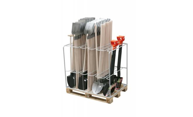 Rekl.stojan na lopaty + rýle (osadený)! OBJ!