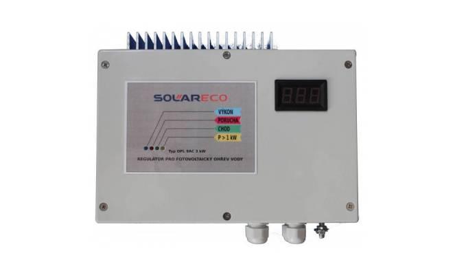 SolarEco - Solárny regulátor ohrevu vody 2,3kW s LCD - UI