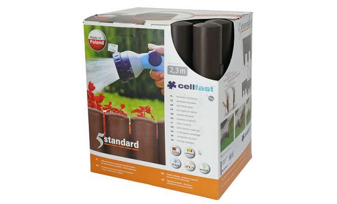Palisada Cellfast 5 Standard, 2.3 m, hnedá