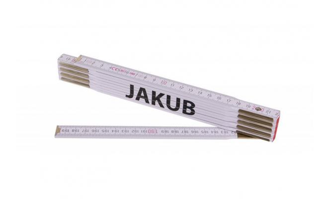 Skladací 2m JAKUB (PROFI,biely,drevo)