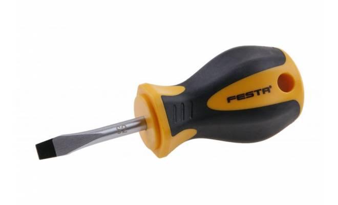 Skrutkovač plochý 5 krátky FESTA