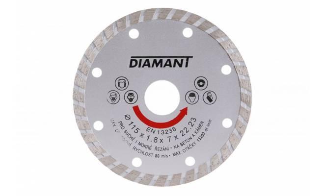 Diamantový kotúč DIAMANT 115x22.2x2.5mm TURBO 