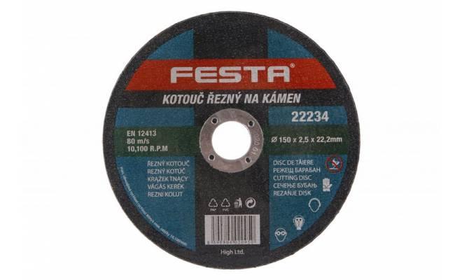 Kotúč rezný kameň 150x2.5x22.2 FESTA