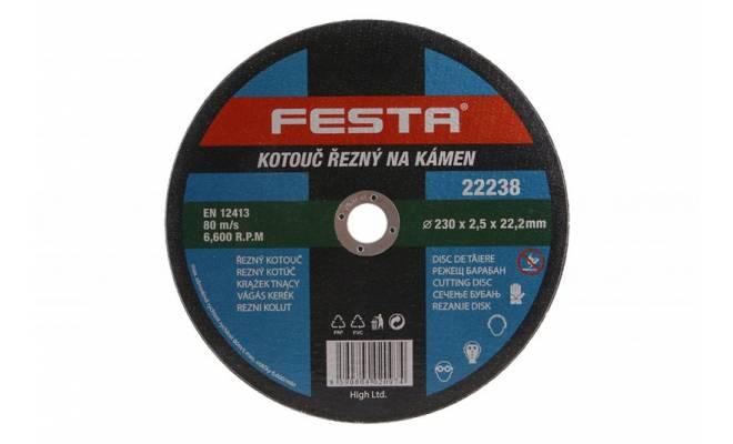 Kotúč rezný kameň 230x2.5x22.2 FESTA