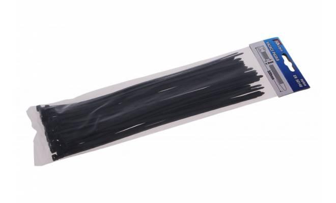 Sťahovacie pásky 300x4.8mm 50ks čierna 