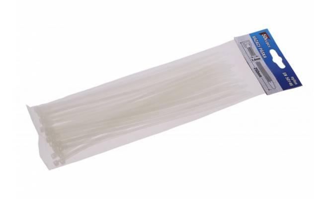 Sťahovacie pásky 250x3.6mm 50ks biela 