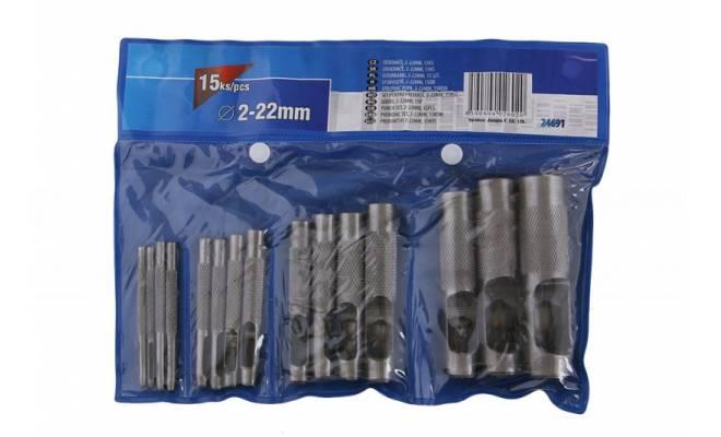 Dierovače 2-22mm, set 15ks