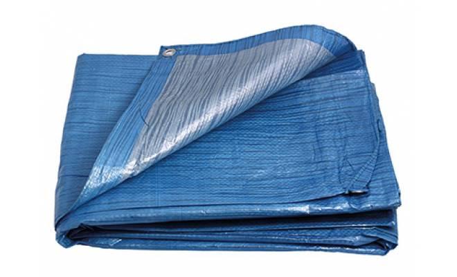 FESTA zakrývacia plachta 4x6 m ŠTANDARD 70 g/m2 modro-strieborná