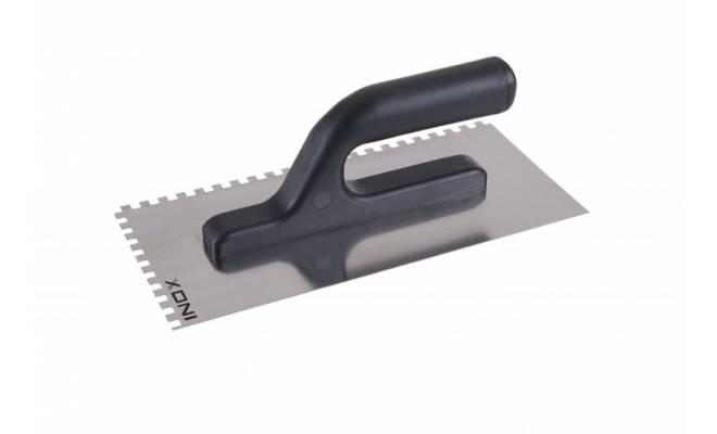 Hladítko nerezové zubové 6x6mm 270x125mm plastová rúčka 
