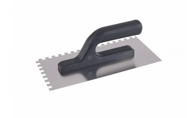 Hladítko nerezové zubové 8x8mm 270x125mm plastová rúčka 