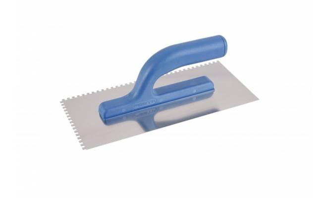 Hladítko nerezové zubové 4x4mm 280x130mm plastová rúčka FESTA