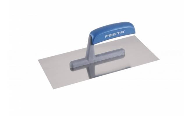 Hladítko nerezové 280x130mm drevená rúčka FESTA 