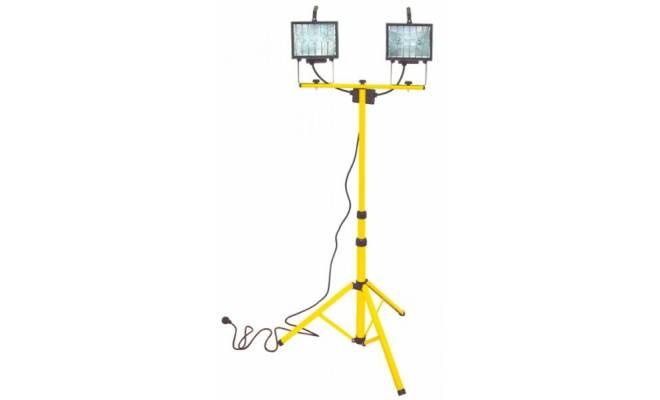 Stavebné halogénové svietidlo 2x400W teleskopické 