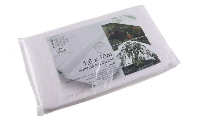Netkaná textília 1.6x10M biela 17g / m2
