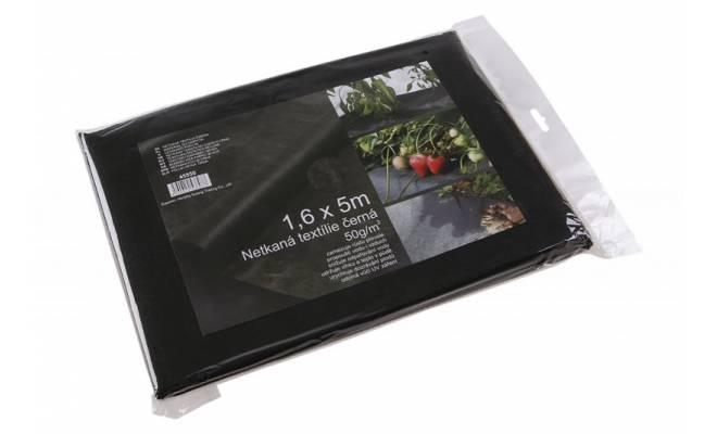 Netkaná textília 1.6x5M čierna 50g / m2