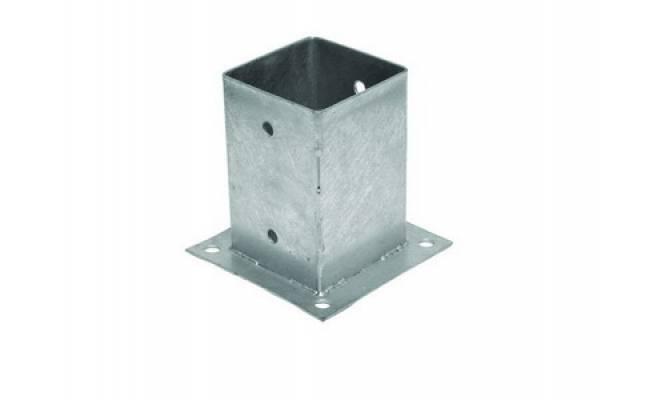 Pätka stĺpika 101x101x150mm, hrúbka 1,8mm, pozink
