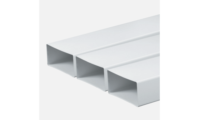 Kanál plochý 110 x 55 x 1000 mm PVC biela