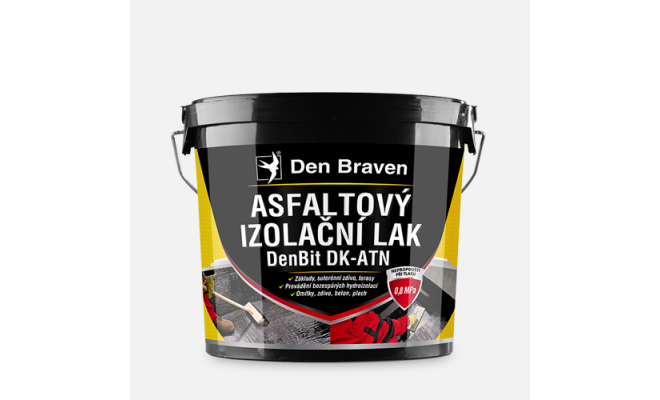 Den Braven - Asfaltový izolačný lak DenBit DK – ATN, vedro, 4,5 kg, čierna