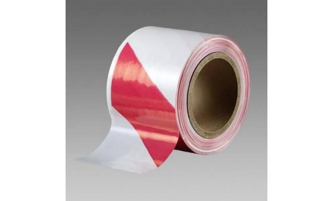 Bariérový pás 70 mm x 500 m červeno-biela 