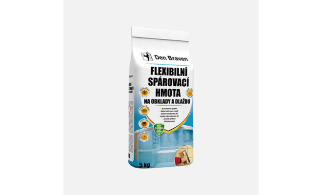 Den Braven - Flexibilná škárovacia hmota na obklady a dlažbu, vrece, 5 kg, bahama