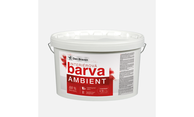 Den Braven - Interiérová farba AMBIENT, vedro, 7,5 kg, biela – belosť  88% BaSO4