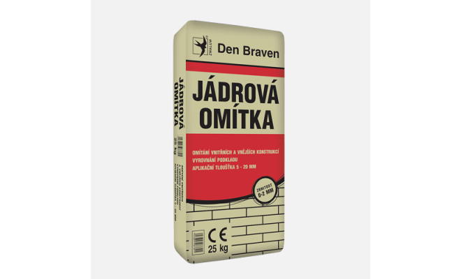 Den Braven - Jadrová omietka, vrece, 25 kg, šedá