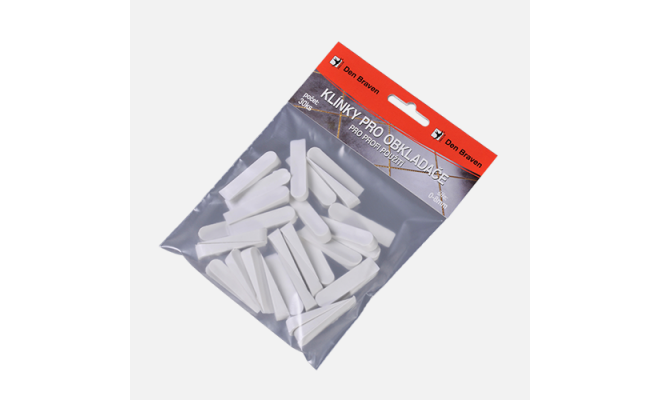 Klinky pre obkladačov 0 - 8 mm 30 ks 