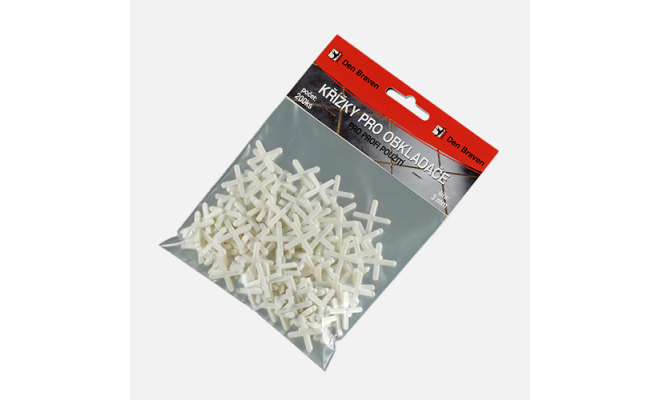 Krížiky pre obkladačov 3 mm 150 ks biela 