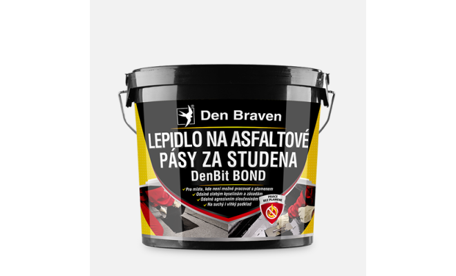 Den Braven - Lepidlo na asfaltové pásy za studena DenBit BOND, vedro, 5 kg, čierny