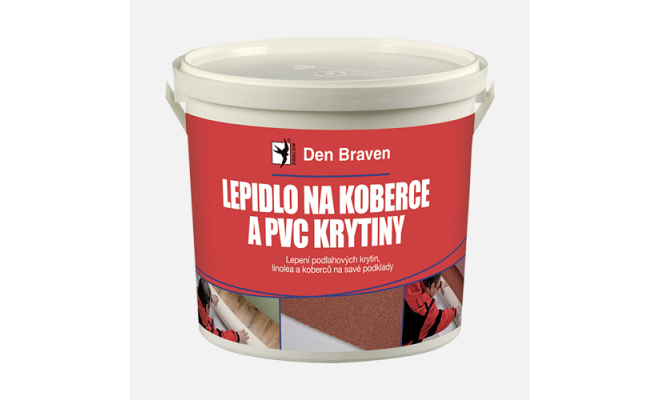 Lepidlo na koberce a PVC krytiny vedro  14 kg biela 