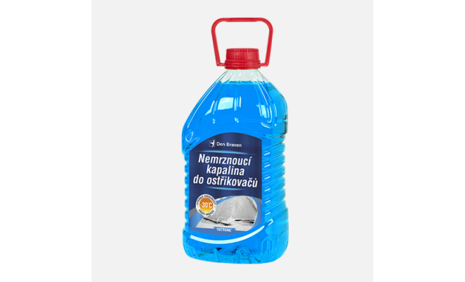 Den Braven - Nemrznúca kvapalina do ostrekovačov -30 °C, kanister, 3 litre, modrá