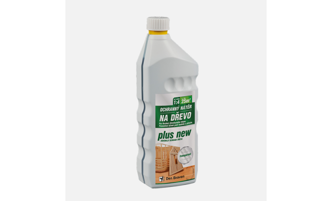 Den Braven - Ochranný náter na drevo PLUS, kanister, 5 kg, transparentná