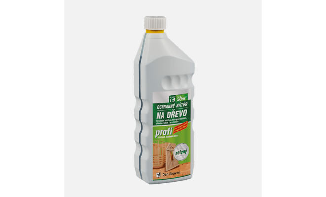 Den Braven - Ochranný náter na drevo PROFI, kanister, 5 kg, hnedá