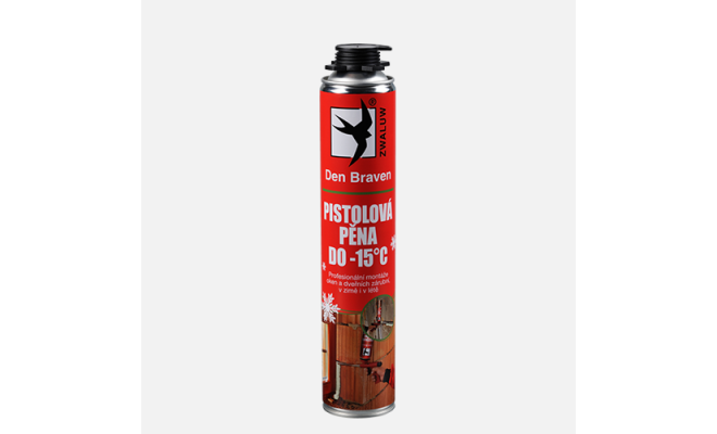 Pištoľová PUR pena do -15 °C pištoľová dóza 750 ml zelená