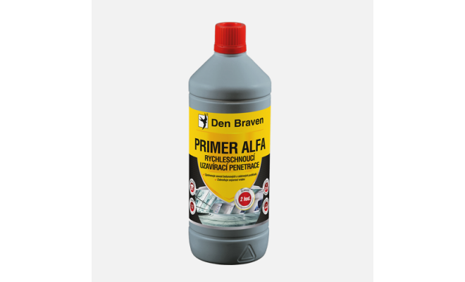 Den Braven - Primer ALFA, fľaša, 1 liter, mliečne biela
