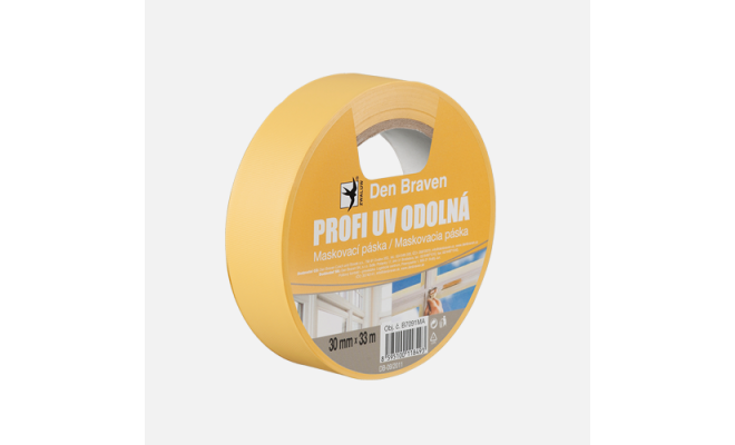 Profi UV odolná maskovacia páska 30 mm x 33 m žltá 