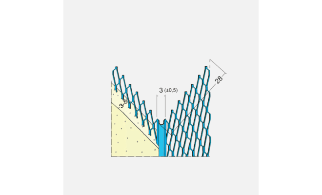 Profil pre suchú výstavbu 3 mm x 3,0 m - MMG 28