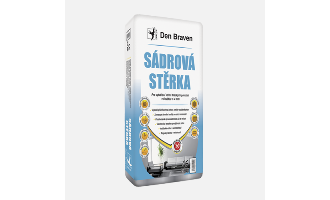 Den Braven - Sadrová stierka, vrece, 25 kg, biela