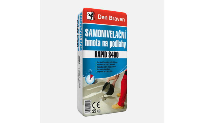 Den Braven - Samonivelačná hmota na podlahy RAPID S400, vrece, 25 kg, šedá