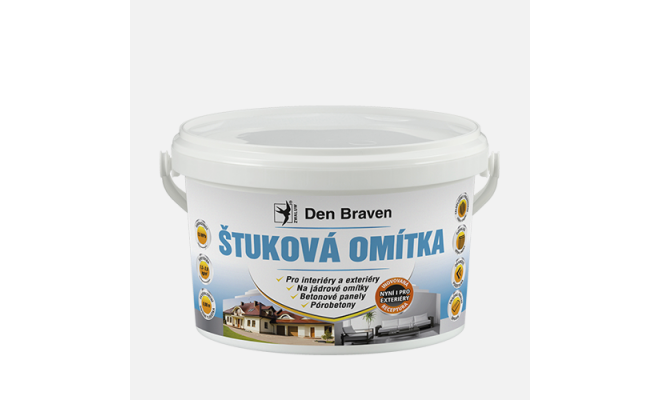 Den Braven - Štuková omietka, vedro, 8 kg, biela