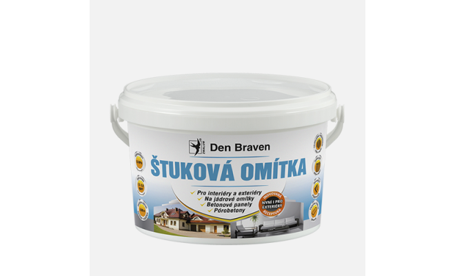 Den Braven - Štuková omietka, vedro, 14 kg, biela