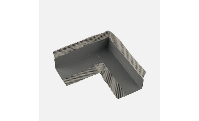 Den Braven - Tesniaci pás S-T – vnútorný roh, 140 mm x 140 mm, šedá, voľne 1 ks