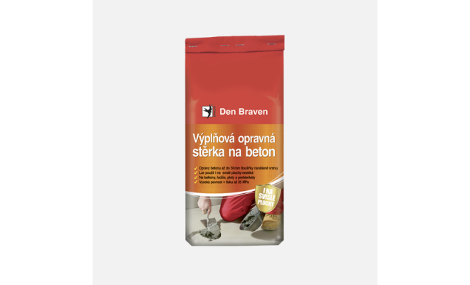Den Braven - Opravná hmota na betón VÝPLŇ, vrece, 25 kg, šedá