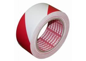 PVC výstražná páska, červeno-biela, 50mm x 33m, PROFIX 713