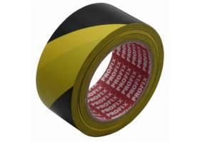 PVC výstražná páska, žlto-čierna, 50mm x 33m, PROFIX 713