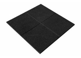 Gumová dlažba NEPROFILOVANÁ 1000 x 1000 mm x 20 mm čierna - 1 ks
