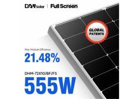 Solárny panel DAH Solar 545Wp / 654Wp obojstranný strieborný DHM-72X10/BF/FS - odber 1ks a viac